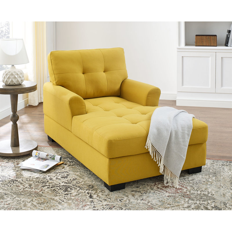 Red Barrel Studio® Glenvar Upholstered Chaise Lounge & Reviews Wayfair